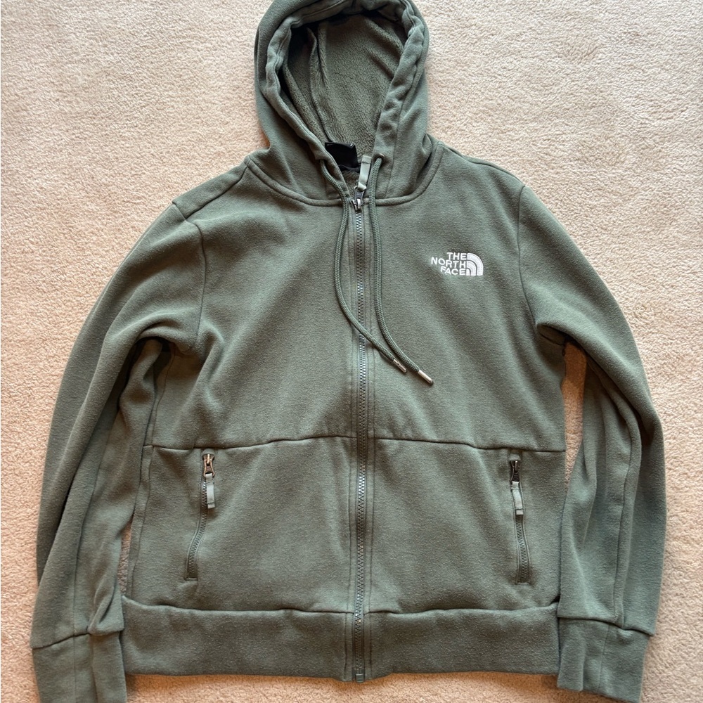 The North Face Olive Green Zip up